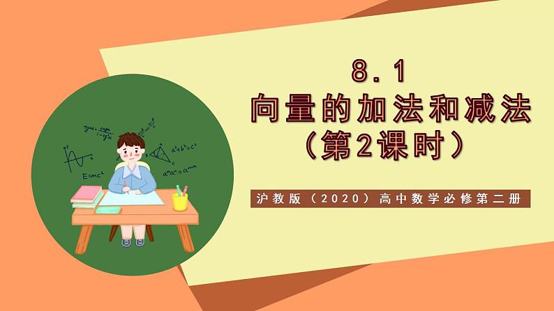 沪教版(2020)高中数学必修第二册8.1《向量的加法和减法》(第2课时)(教学课件)01