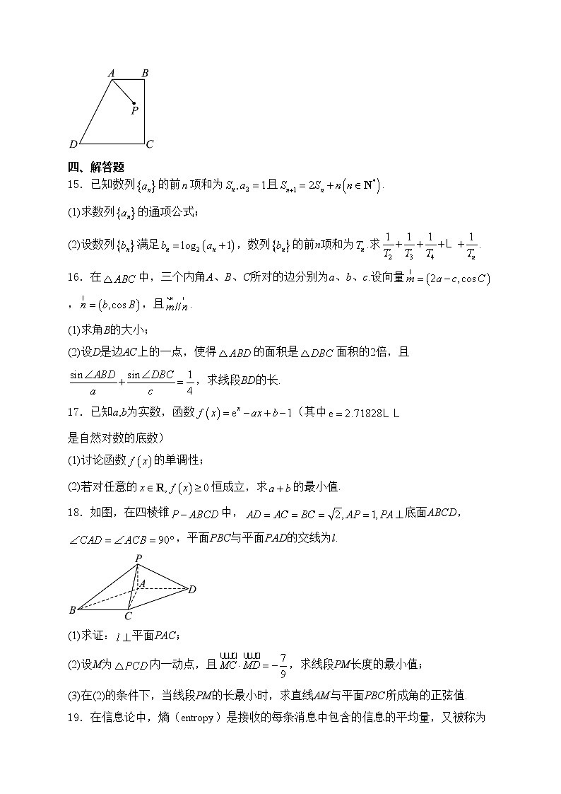 湖北省云学部分重点高中2025届高三上学期10月联考数学试卷(含答案)03