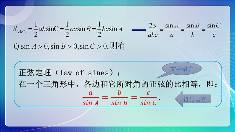 人教B版(2019)高中数学必修第四册 9.1.1正弦定理 课件第8页