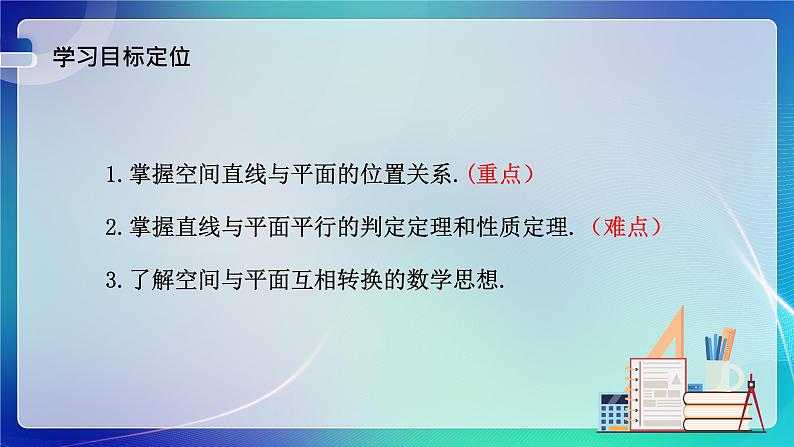 人教B版(2019)高中数学必修第四册11.3.2 直线与平面平行 课件第3页