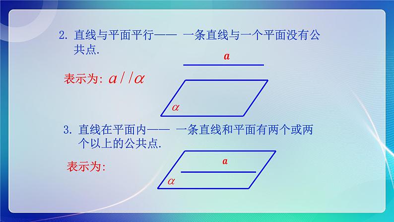 人教B版(2019)高中数学必修第四册11.3.2 直线与平面平行 课件第5页