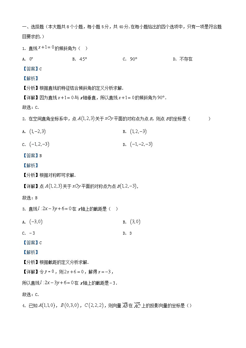 四川省绵阳市2023_2024学年高二数学上学期10月月考试题含解析第1页
