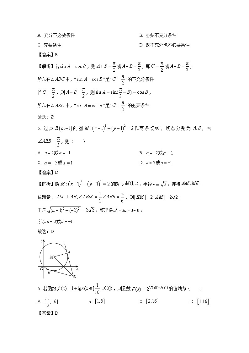 山东省菏泽市2024届高三信息押题卷(二)数学试卷(解析版)第2页