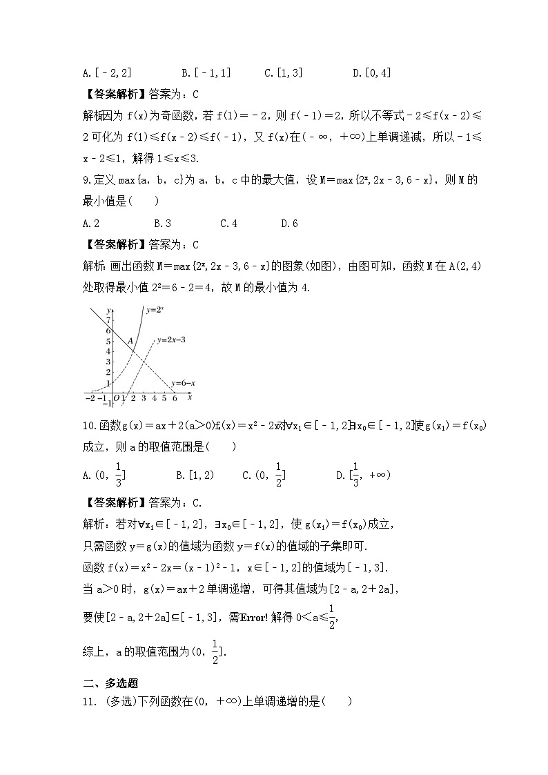 新高考数学考前考点冲刺精练卷07《函数的单调性与最值》(教师版)第3页