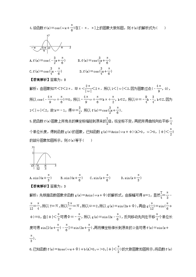 新高考数学考前考点冲刺精练卷25《函数y=Asin(ωx+φ)》(教师版)第2页