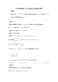 山东省聊城市2024届高三三模数学试卷(解析版)