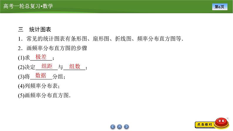 第十章 第一讲 随机抽样、用样本估计总体(课件+ 讲义+练习)-【知识梳理】2025年高考数学一轮复习知识梳理06