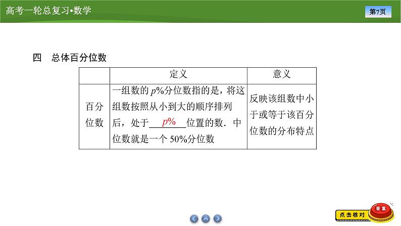 第十章 第一讲 随机抽样、用样本估计总体(课件+ 讲义+练习)-【知识梳理】2025年高考数学一轮复习知识梳理07