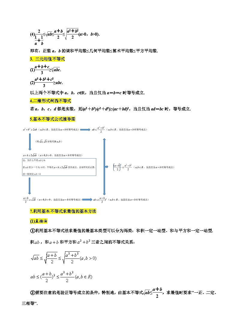 2025高考数学【考点通关】考点归纳与解题策略考点05基本不等式及其应用7类常见考点全归纳(精选128题)(原卷版+解析)第3页