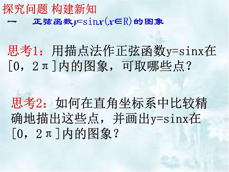 高中数学人教A版必修第一册《5.4.1正弦函数、余弦函数的图象》课件第4页