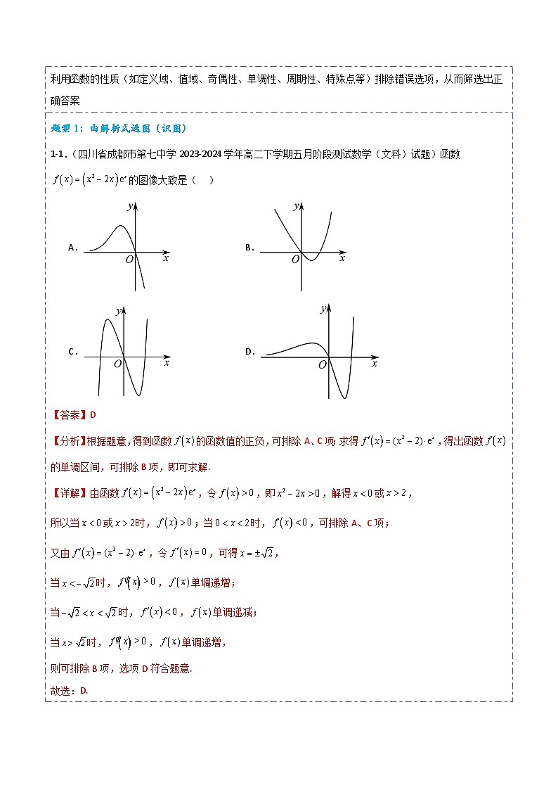 专题08 函数的图象6题型分类-备战2025年高考数学一轮专题复习全套考点突破和专题检测(解析版)第3页