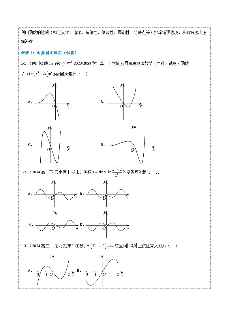 专题08 函数的图象6题型分类-备战2025年高考数学一轮专题复习全套考点突破和专题检测(原卷版)第3页