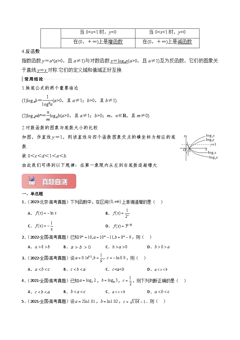 专题11 对数与对数函数-2025年高考数学一轮复习讲义(知识梳理+真题自测+考点突破+分层检测)(新高考专用)解析版第3页