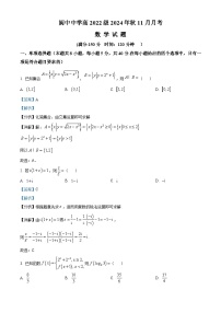 四川省阆中中学2024-2025学年高三上学期11月月考数学试卷（Word版附解析）