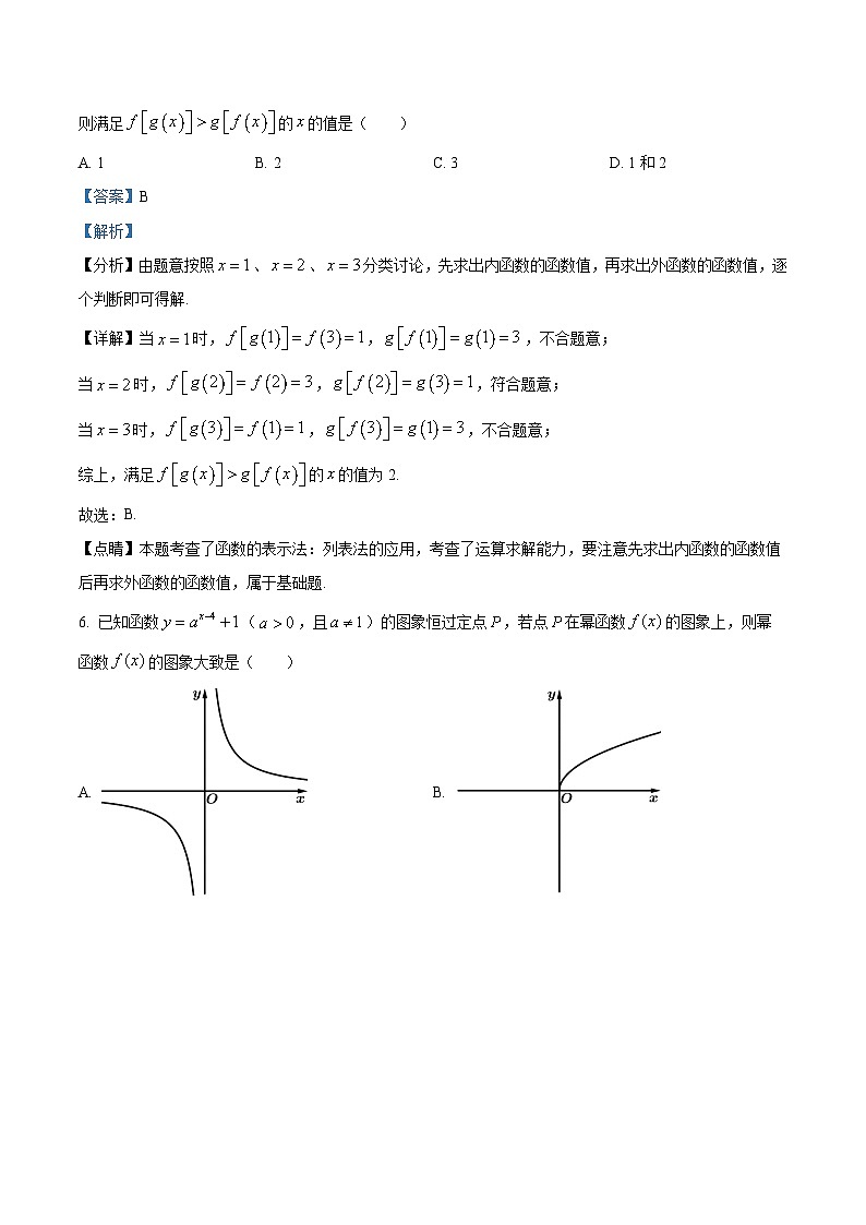 湖南省邵阳市武冈市2024-2025学年高一上学期期中考试数学试题 Word版含解析第3页