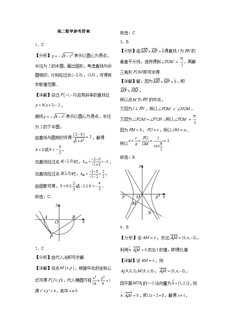 江西省上饶市广丰新实中学2024-2025学年高二上学期十一月测试数学试题03