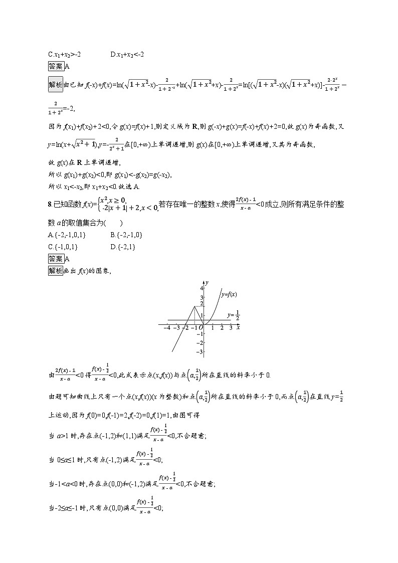 备战2025年高考二轮复习数学专题突破练1(Word版附解析)第3页