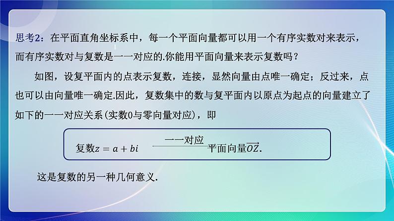 人教A版(2019)高中数学必修第二册7.1.2 复数的几何意义 课件第5页