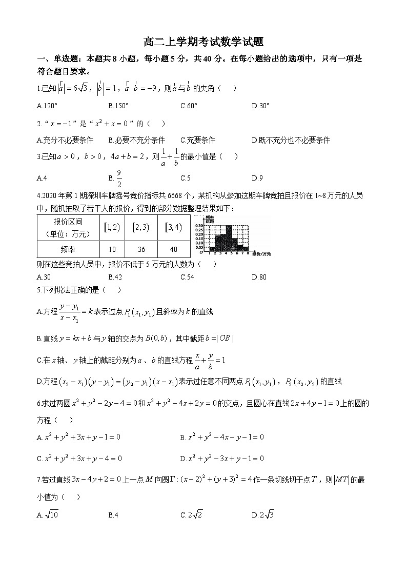 黑龙江省伊春市南岔县高级中学(伊春市第二中学)2024-2025学年高二上学期11月期中考试数学试题(无答案)第1页