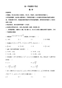 河北省邯郸市2024-2025学年高一上学期11月期中考试数学试卷（Word版附解析）