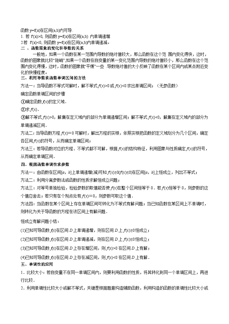 专题14 导数与函数的单调性(思维导图+知识清单+核心素养分析+方法归纳)第2页