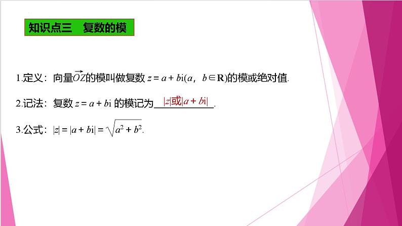 9.2 复数的几何意义(课件)-高一数学下册同步(沪教版2020必修第二册)第5页
