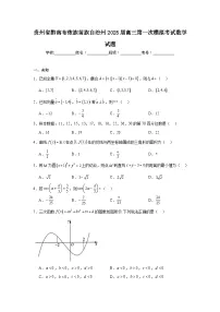 贵州省黔南布依族苗族自治州2025届高三第一次模拟考试数学试题