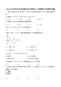 2024-2025学年北京市西城区育才学校高三上学期期中考试数学试题（含答案）