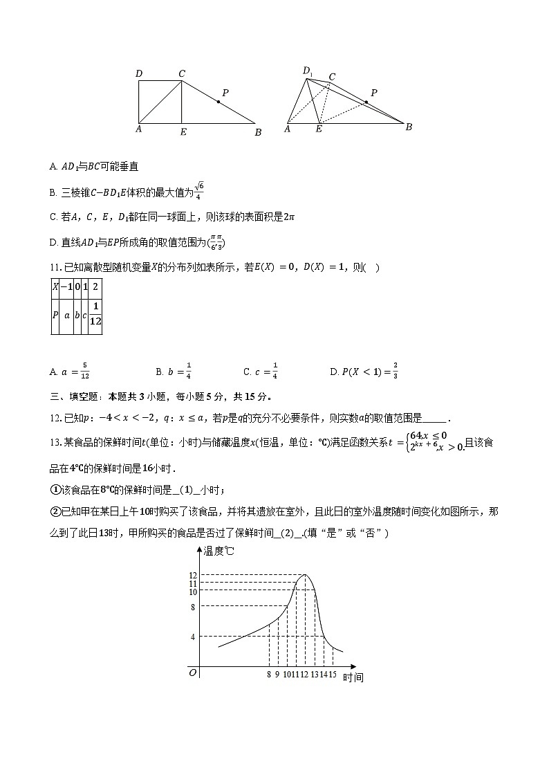 2024-2025学年福建省泉州市五校高中联考高三(上)期中数学试卷(含答案)第2页