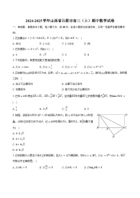 2024-2025学年山西省吕梁市高三（上）期中数学试卷（含答案）
