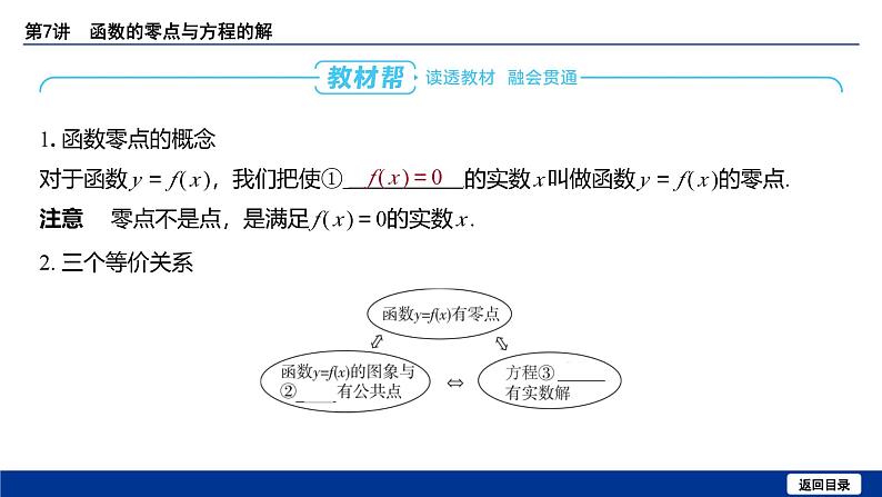 备战2025年高考数学精品课件第二章 第7讲 函数的零点与方程的解第5页