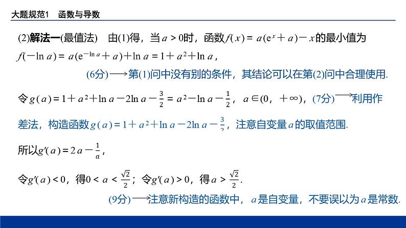 备战2025年高考数学精品课件大题规范1 函数与导数第6页