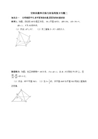 2025年高考数学一轮专题复习--空间向量和立体几何专题2（含解析）-练习