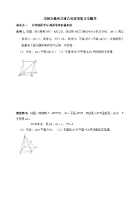 2025年高考数学一轮专题复习--空间向量和立体几何专题4（含解析）-练习
