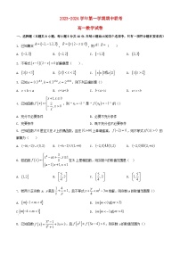 安徽省合肥市2023_2024学年高一数学上学期11月期中试题含解析