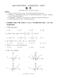 广西河池市2024-2025学年高一上学期12月联盟考试数学
