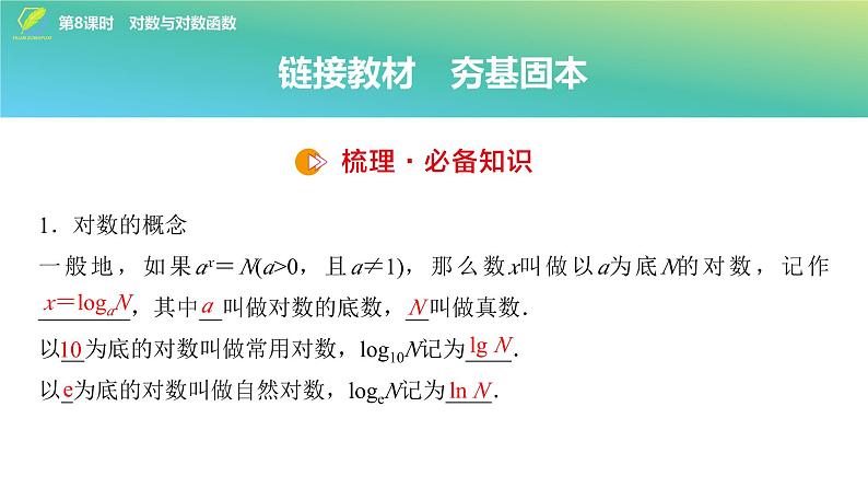 14 第2章 第8课时 对数与对数函数-2025年高考数学一轮复习课件第4页