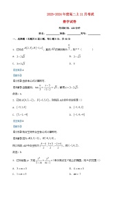 重庆市2023_2024学年高二数学上学期11月考试试题含解析