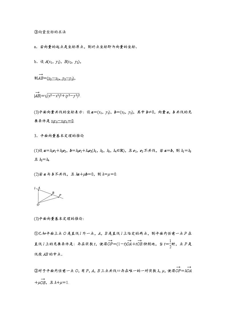 专题02 平面向量的基本定理及坐标表示(原卷版)第2页