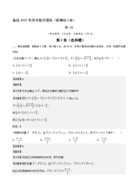 01（新高考Ⅰ卷专用）-2025年高考数学模拟卷