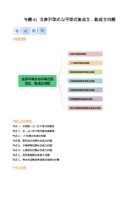 人教A版数学高一上学期期末专题培优训练 含参不等式与不等式恒成立、能成立问题（2份，原卷版+教师版）