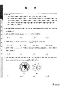 安徽省皖南八校2024-2025学年高三上学期12月大联考数学试题