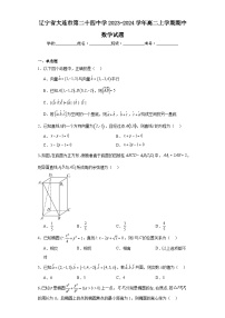 辽宁省大连市第二十四中学2023-2024学年高二上学期期中数学试题