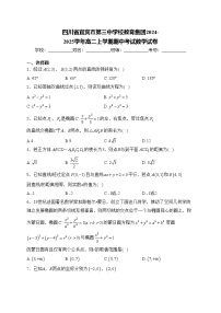 四川省宜宾市第三中学校教育集团2024-2025学年高二上学期期中考试数学试卷(含答案)