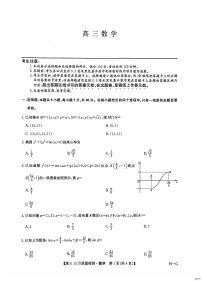 九师联盟2024-2025学年高三上学期12月联考数学试题