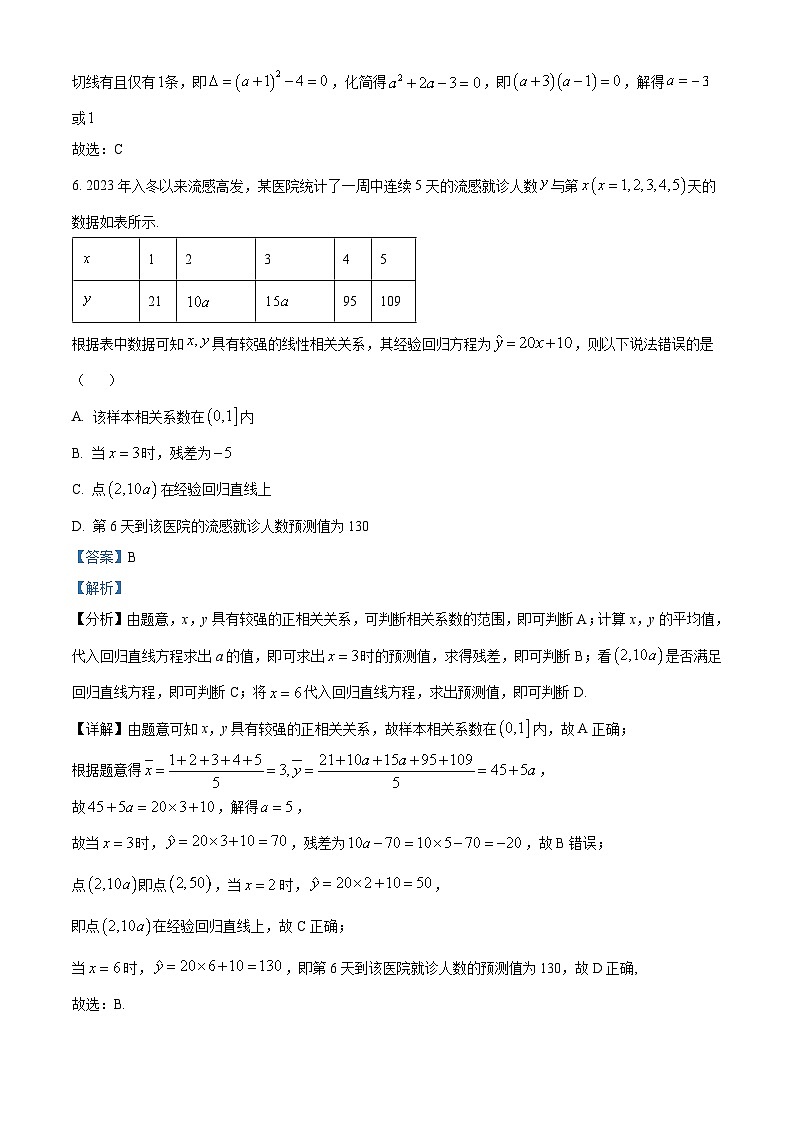四川省内江市第六中学2025届高三上学期第三次月考数学试题 Word版含解析第3页
