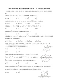 2024-2025学年重庆市鲁能巴蜀中学高二（上）期中数学试卷（含答案）