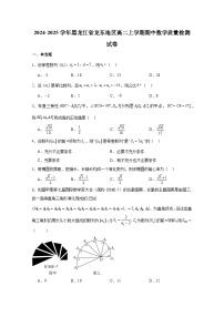 2024-2025学年黑龙江省龙东地区高二上学期期中数学质量检测试卷（含答案）