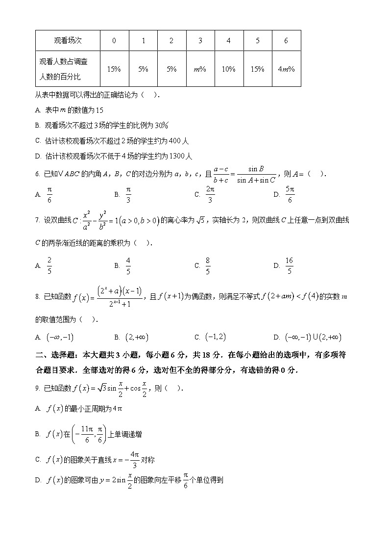 四川省成都市蓉城名校联盟2025届高三上学期第一次联合诊断性考试数学无答案第2页
