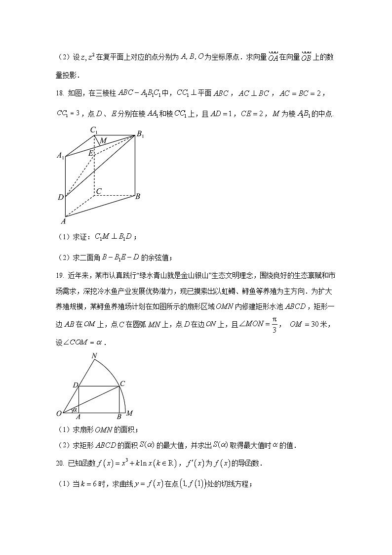 2024-2025学年上海市长宁区高三上册11月期中数学检测试题(含解析)第3页
